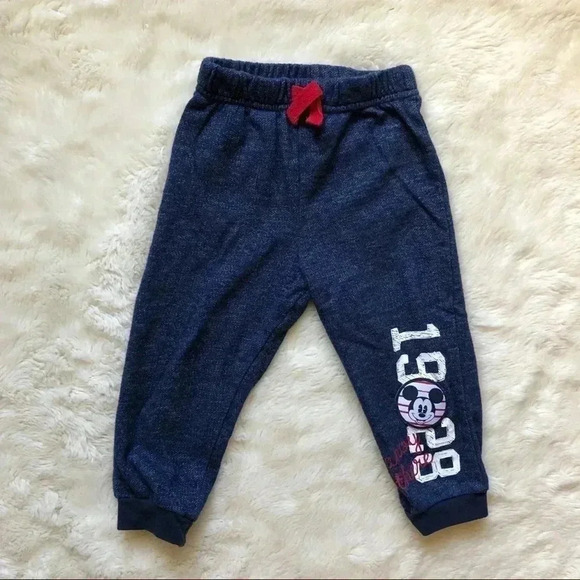 Mickey Mouse Blue Sweatpants  18-24M - Picture 1 of 12